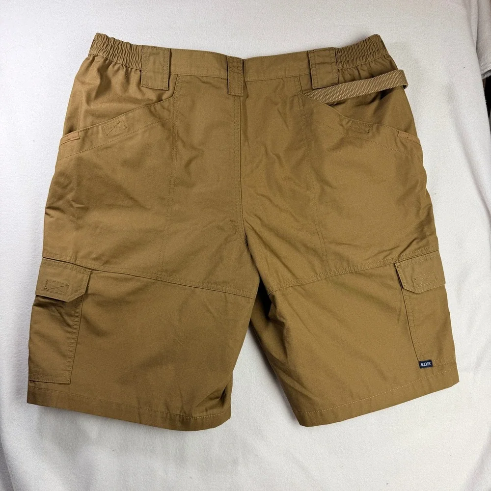 5.11 Tactical Mens Ripstop Cargo Shorts Coyote Brown Multi-Pocket Size 42